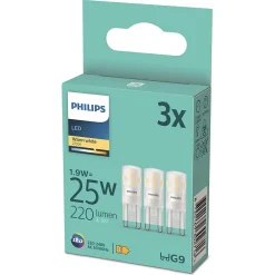 Philips Lighting Ampoule Led Fonctionnelle|Ampoule G9<3 ampoules LED capsule IP20 25W G9 220lm Philips