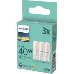 Sale Philips Lighting 3 ampoules LED capsule IP20 40W G9 470lm Philips