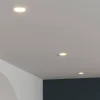 Best GoodHome 3 spots encastrables Hobson LED intégrée blanc chaud IP20 dimmable 450lm 6.1W Ø8.8xH.5.3cm blanc