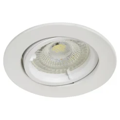 GoodHome 10 spots encastrables Salk GU10 blanc neutre IP20 450lm 4.9W Ø8.5xH.9.4cm blanc