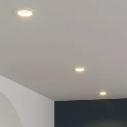 New GoodHome 3 spots encastrables Salk GU10 blanc chaud IP20 450lm 4.9W Ø8.5xH.9.4cm blanc