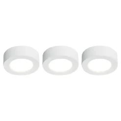 GoodHome Spot Sous Meuble<3 spots Ledyard LED intégrée blanc neutre IP20 200lm 2W Ø6,4xH.2cm blanc