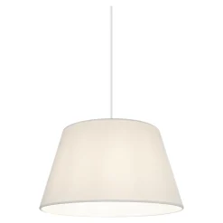Best GoodHome Abat-jour conique blanc Ø30cm Lokombi