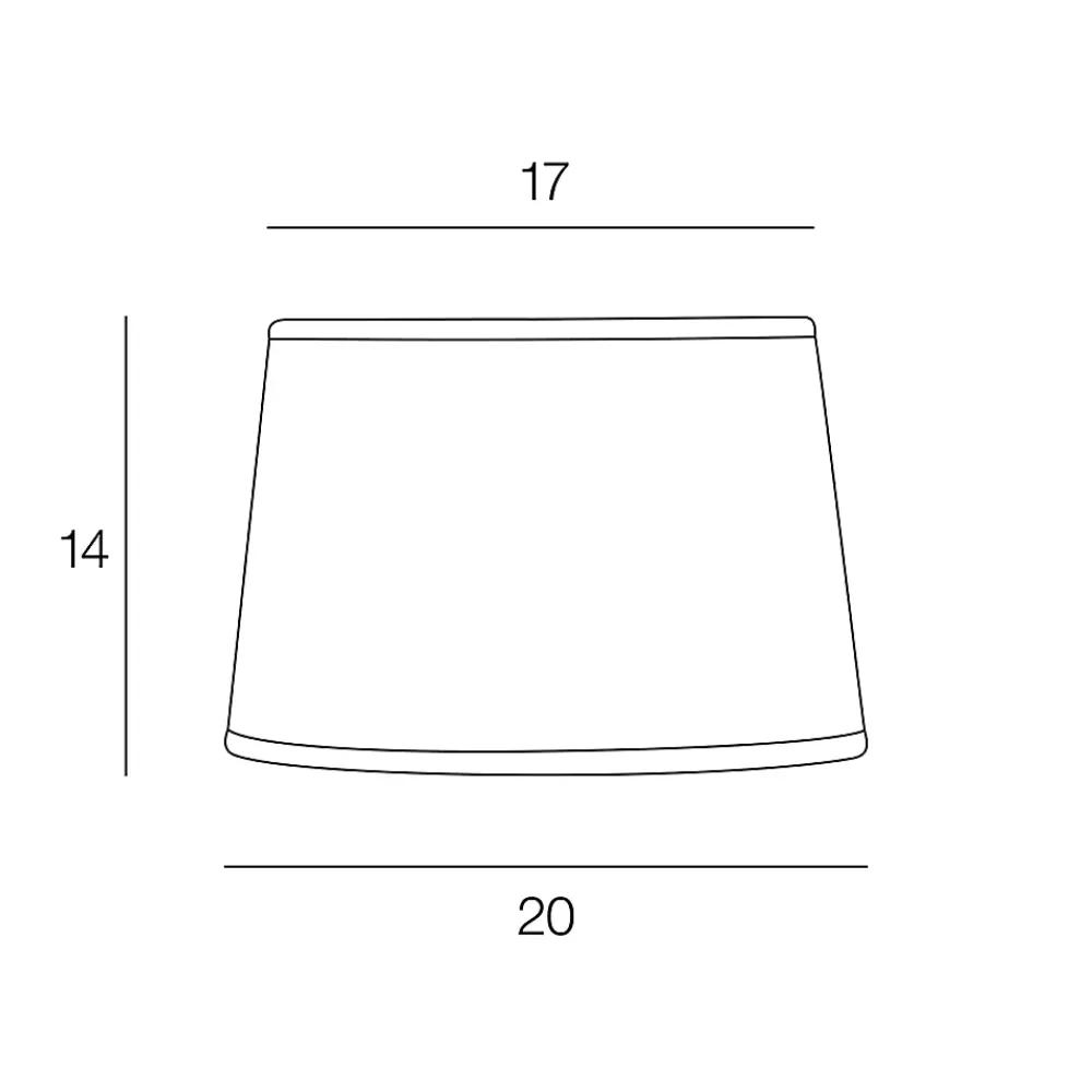 Best Corep Abat-jour conique Storen tissu formes géométriques Ø20cm