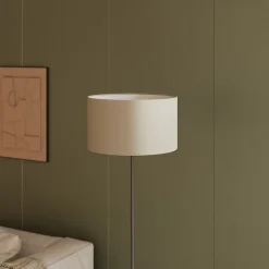 Clearance GoodHome Abat-jour rond beige Ø40cm Kpezin