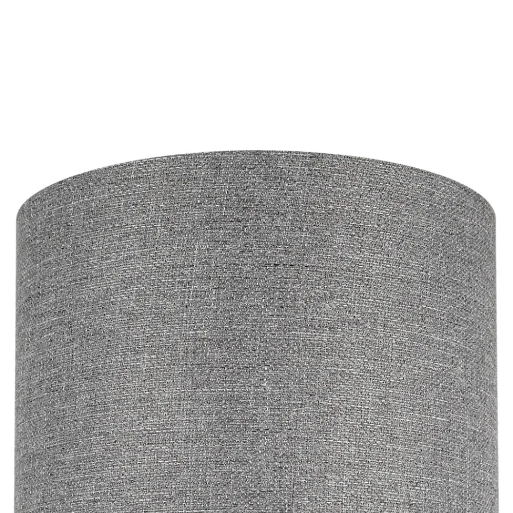 Best GoodHome Abat-jour rond Kpezin gris Ø20cm