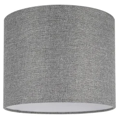 Best GoodHome Abat-jour rond Kpezin gris Ø20cm