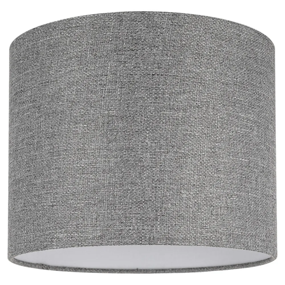 Best GoodHome Abat-jour rond Kpezin gris Ø20cm