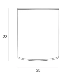 Best Corep Abat-jour tube effet bois Ø25cm