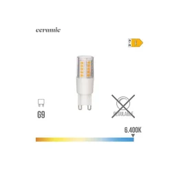 EDM Ampoule G9<Ampoule à LED - - G9 5.5W 650 lm 6400k - Base céramique à lumière froide