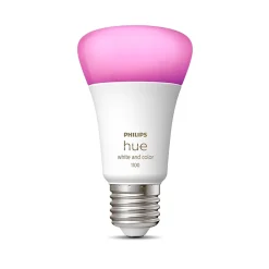 Hot Philips Ampoule connectée connectée dimmable Bluetooth Hue IP20 A60 E27 1100lm 11W multicolore