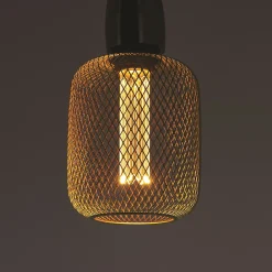 Xanlite Ampoule Décorative Led|Ampoule E27, Gros Culot À Visser<Ampoule Déco cage cylindre doré ⌀11cm E27 IP20 150lm 25W blanc chaud