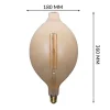 Ampoule Décorative Led<Ampoule filament LED BT180 8W Dimmable 2200K E27, ampoule Géant Edison Vintage décorative en verre