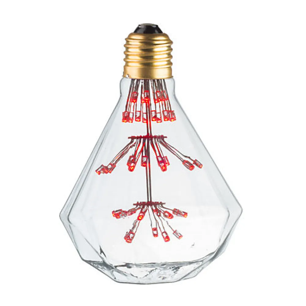 Ampoule Décorative Led<Ampoule Lampe E27 LED Déco DIAMANT ROUGE