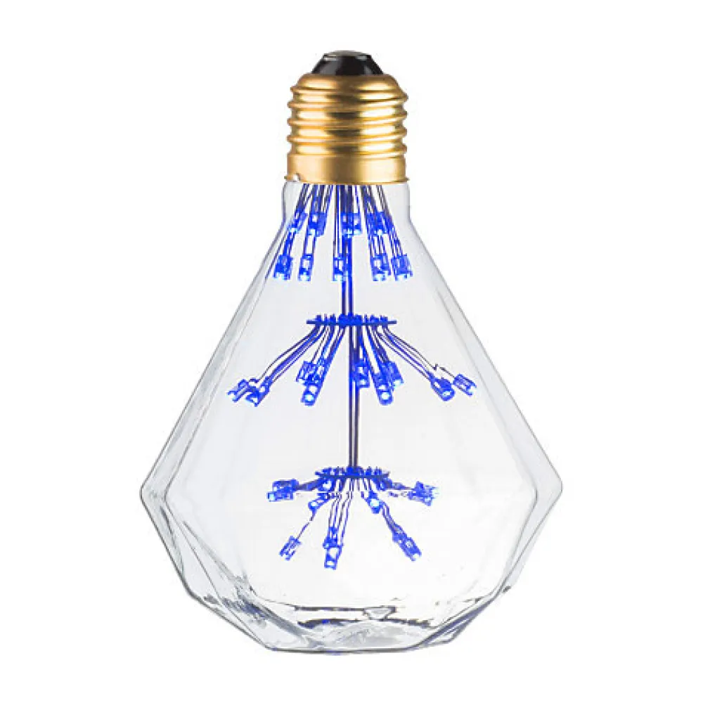 Ampoule Décorative Led<Ampoule Lampe E27 LED Déco DIAMANT BLEU