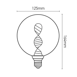 Ampoule Décorative Led|Ampoule E27, Gros Culot À Visser<Ampoule LED à filament ADN globe E27 55lm 3,5W blanc chaud ⌀13,5 cm smokey