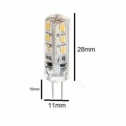 Silumen Ampoule Led Fonctionnelle|Ampoule Basse Consommation, Grade A<Ampoule LED - - G4 2W - Blanc Froid 6000K - Classe A+