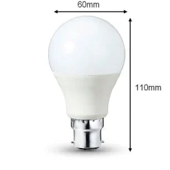 Clearance Silumen Ampoule LED B22 9W 220V A60 - Blanc Froid 6000K - 8000K - - Classe énergétique A+