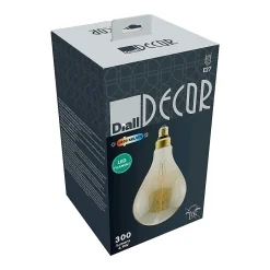 Sale Diall Ampoule LED Ballon E27 300lm 5W = 28W Ø16cm blanc chaud
