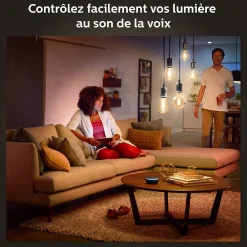 Discount Philips Hue Ampoule LED connectée oblong IP20 E27 550lm 7W blanc