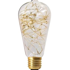 Ampoule Décorative Led<Ampoule LED décorative edison filament boucle Happy in E27 1,5W 60lm ⌀6,4 x H.14,2cm blanc chaud Girard Sudron