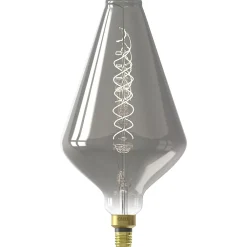 Sale CALEX Ampoule LED décorative XXL Vienna verre gris titane dimmable E27 6W 80lm