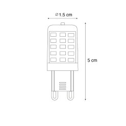 Outlet Luedd Ampoule LED dimmable G9 opale 3W 250LM 2700K
