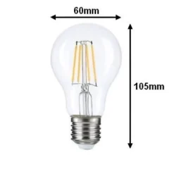 Best Silumen Ampoule LED E27 A60 Filament - - Blanc Chaud 2300k - 3500k - 8W