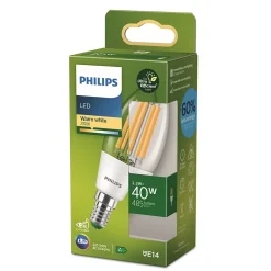 Best Philips Ampoule LED E14 blanc chaud Ultra Standard 485lm 2,3W=40W