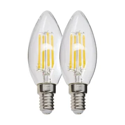 Ampoule E14, Petit Culot À Visser<Ampoule LED E14 Flamme transparent IP20 470lm 5W 40W Xanlite blanc chaud