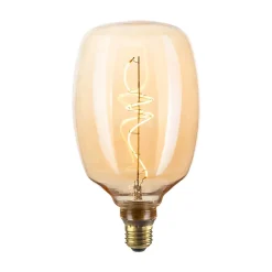 Sale Ampoule LED E27 ovale Zepelin à filament ambrée Ø22cm 265lm blanc chaud Girard Sudron