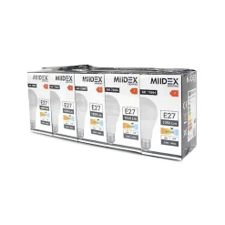 Best Miidex Lighting Ampoule LED E27 11W - Blanc neutre 4000K - 1050 lm - Pack 5