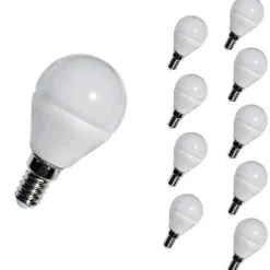 Silumen Ampoule Led Fonctionnelle|Ampoule E14, Petit Culot À Visser<Ampoule LED E14 4W 220V G45 240 (Pack de 10) - Blanc Froid 6000K - 8000K -