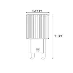 Clearance Luedd Ampoule LED G9 24mm Dimmable 3W 300 lm 2700K