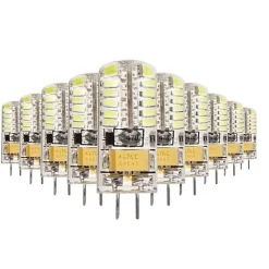 New Silumen Ampoule LED G4 12V 3W SMD2835 24LED 360 (Pack de 10) - Blanc Froid 6000K - 8000K -