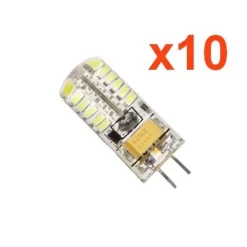 Discount Silamp Ampoule LED G4 12V 3W SMD2835 24LED 360 degrés (Pack de 10) - Blanc Neutre 4000K - 5500K -