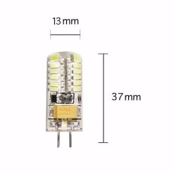 Silumen Ampoule Led Fonctionnelle|Ampoule Basse Consommation, Grade A<Ampoule LED G4 3W 12V SMD2835 24LED 360 - - Blanc Froid - Economique et Efficace
