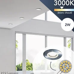 Tibelec Ampoule Led Fonctionnelle|Ampoule G4<Ampoule LED galet Ø24cm 9x24MM G4 210lm 2W