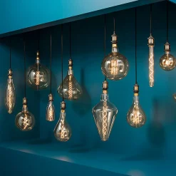 Atmosphera Créateur D'Intérieur Ampoule LED Globe ambrée - filament torsadé E27 D30 cm - Atmosphera