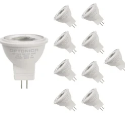 Hot Silamp Ampoule LED GU4 / MR11 3W 12V (Pack de 10) - Blanc Froid 6000K - 8000K -