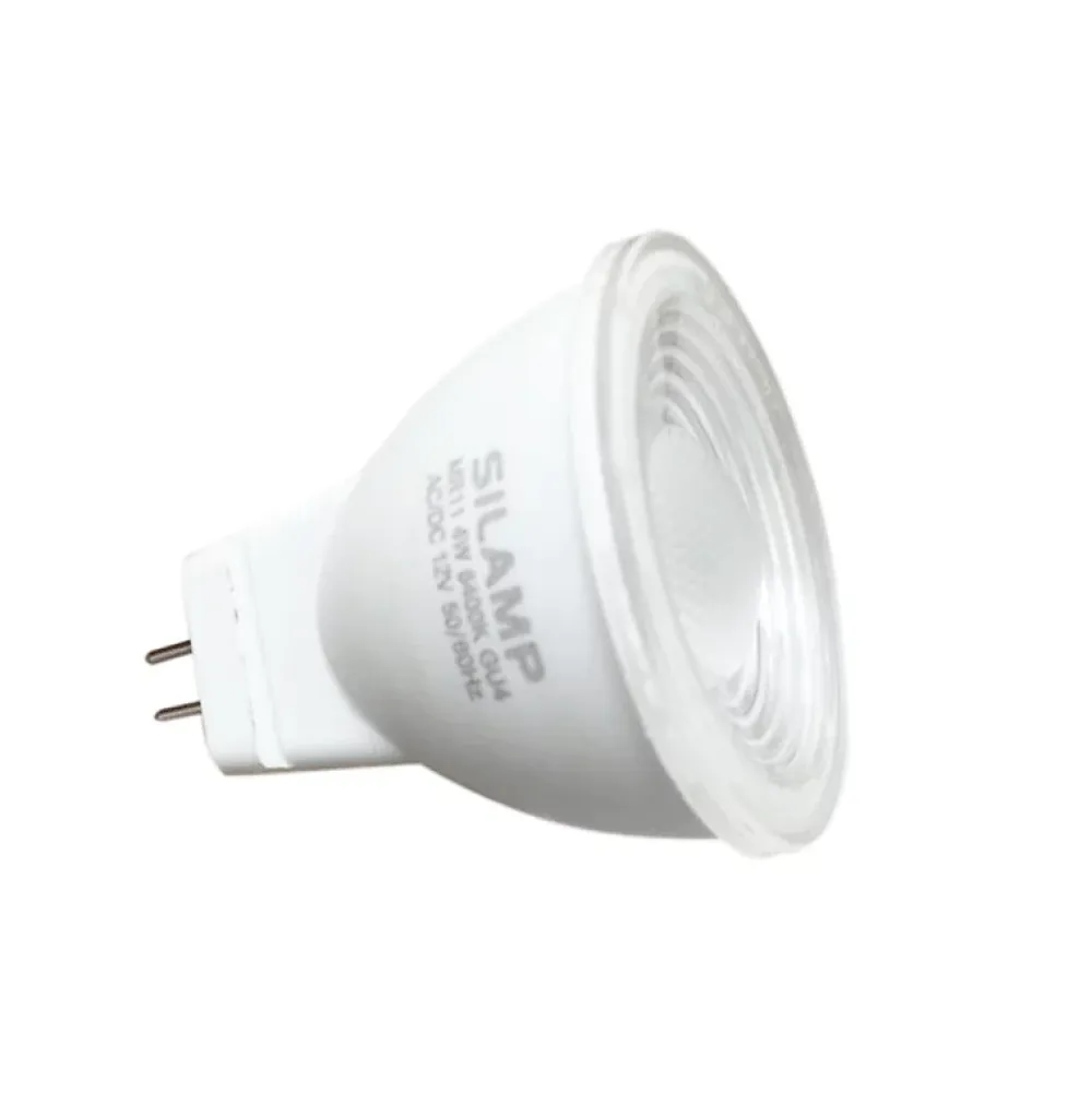 Online Silamp Ampoule LED GU4 / MR11 4W 12V (Pack de 10) - Blanc Froid 6000K - 8000K -