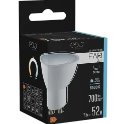 Clearance Edo Solutions Ampoule LED GU10 7,5W 6500K blanc froid 700 lm 120 degrés EDO777436 FARI EDO