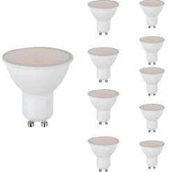 Clearance Silamp Ampoule LED GU10 4.5W (Pack de 10) - Blanc Neutre 4000K - 5500K -