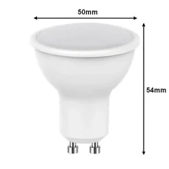 Silumen Ampoule Pour Spot|Ampoule Basse Consommation, Grade A<Ampoule LED GU10 7W 220V Dimmable - - Blanc froid - 500 lumens - 110