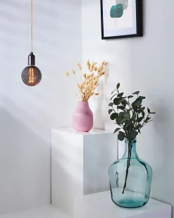 Sale Ampoule LED linéaire Globe E27 50lm 1W blanc chaud ⌀12,5cm marron