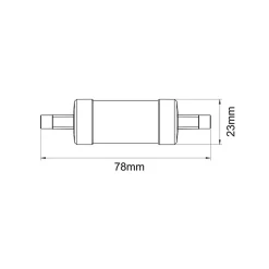 Online Beneito & Faure Ampoule LED R7s 78mm 5W d.23mm 574lumen 3000k