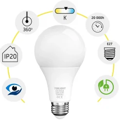 Clearance Toolight AMPOULE LED 9W FROIDE E27 230V RSL025