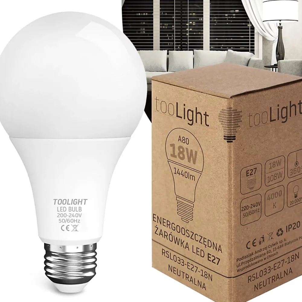 Best Toolight AMPOULE LED 18W NEUTRAL E27 230V RSL033