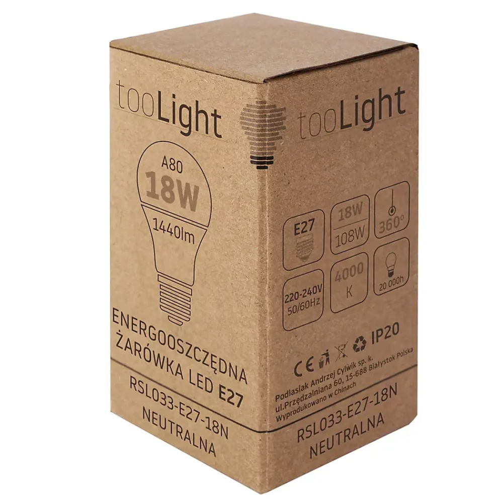 Best Toolight AMPOULE LED 18W NEUTRAL E27 230V RSL033