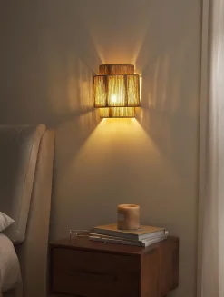 Alpinaluz Applique Murale Intérieure<Aplique Murale Moderne en Corde de Jute DALIA E27 Lampes Tissées à la Main pour Chambre et Salon